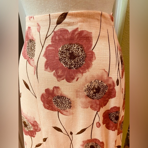 NWT MOSCHINO Cheap And Chic 2pc Jacket Skirt Suit Peach Pink Floral 44/10 - Picture 6 of 9